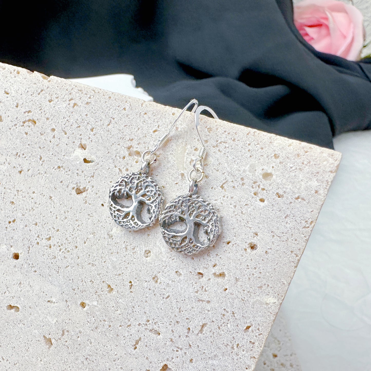Silver Tree of Life earrings