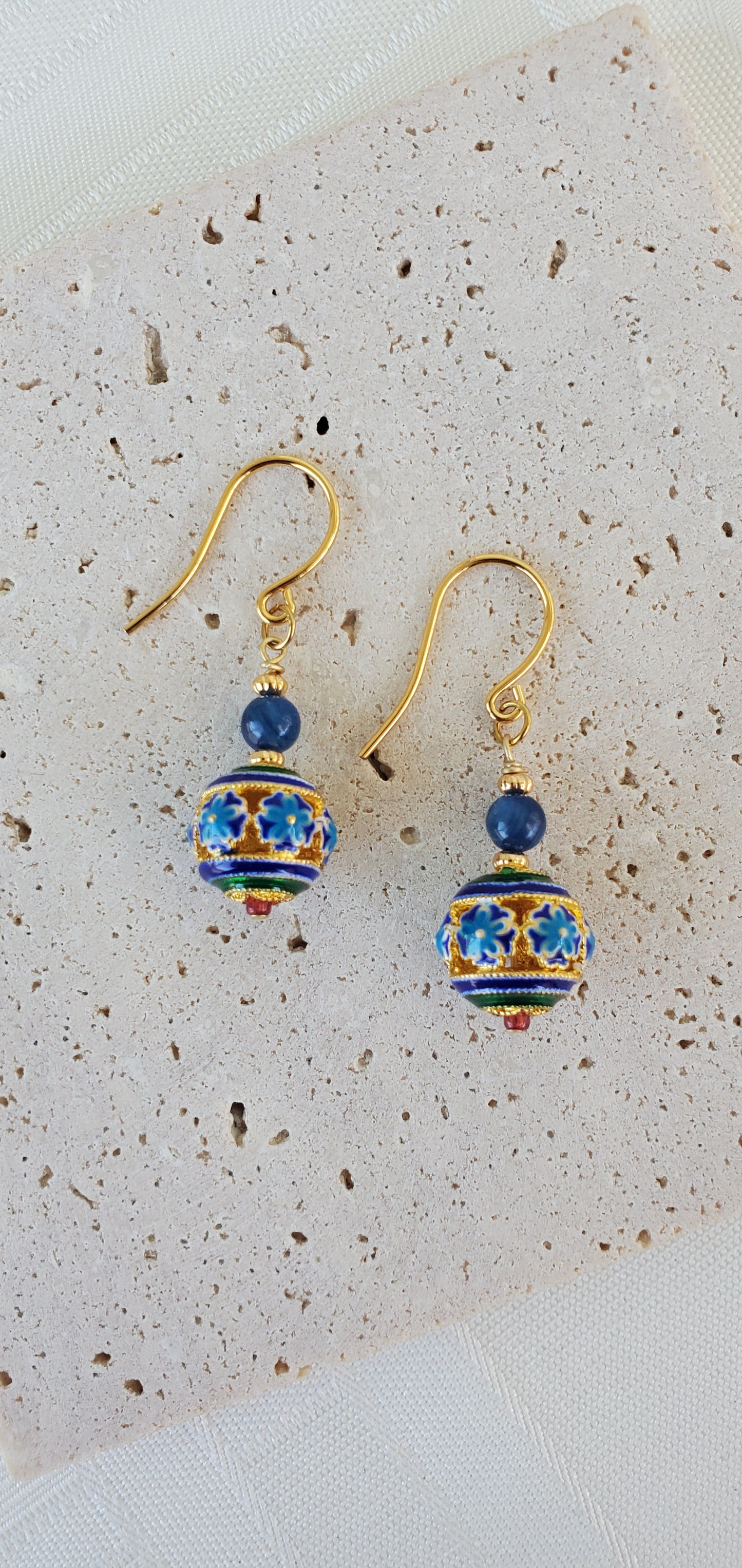 Cloisonne earrings