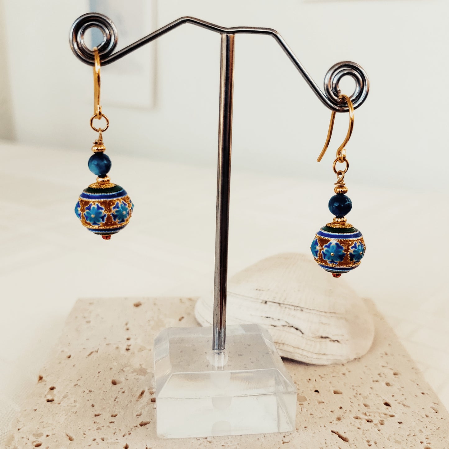 Cloisonne earrings