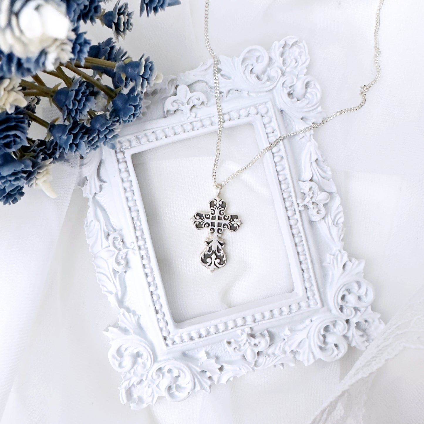 Silver Cross necklace