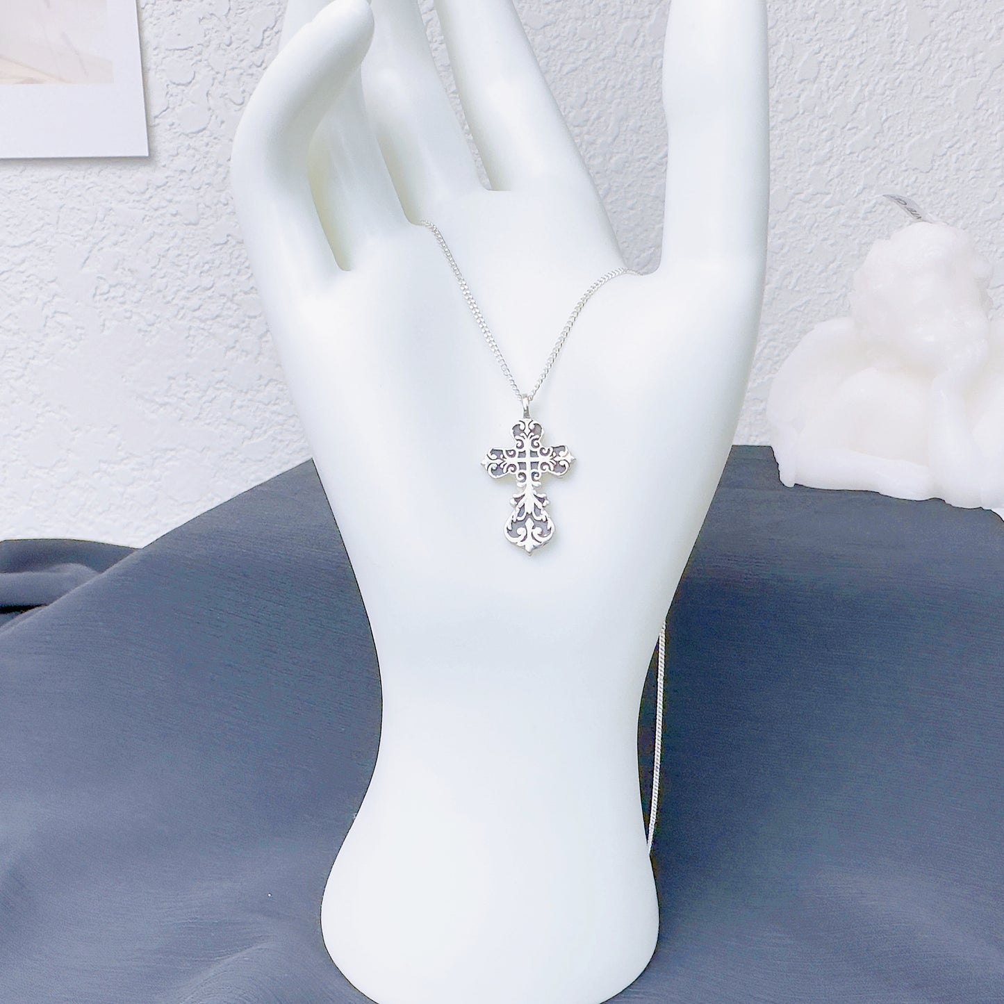 Silver Cross necklace