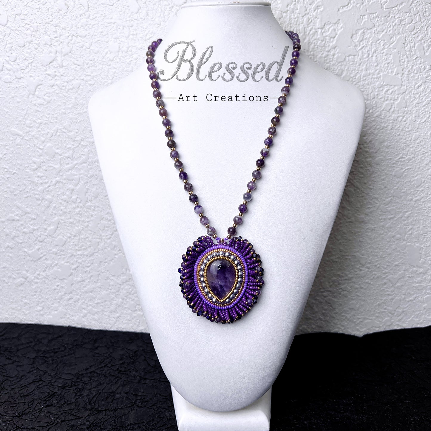 Amethyst teardrop