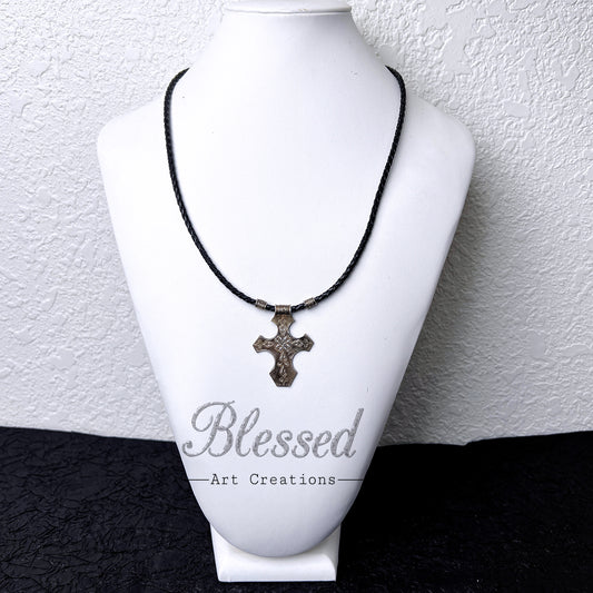 Silver cross pendant